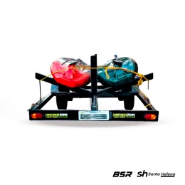 Carreta para Transporte de Dois Caiaques