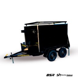 Carretinha de Transporte Ba� Dois Eixos Florestal Defender