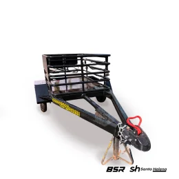 Carretinha para Acoplar Em Moto Transporte de Gs 1,20 x 0,80 x 0,60 Mts