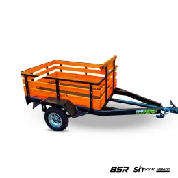 Carretinha Fazendinha para Acoplar Em Motos 1,20 x 1,00 x 0,50 Cm