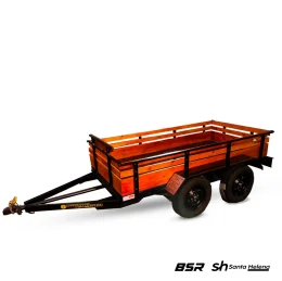 Carreta Fazendinha Carga Seca Com Dois Eixos (trucada) 2,50 x 1,20 x 0,40 Mts