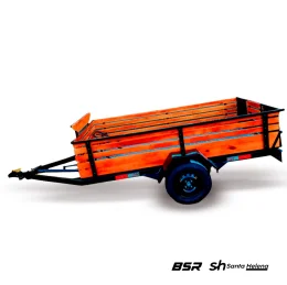 Carreta Reboque Fazendinha + Adaptao para 03 Motos 2,20 x 1,10 x 0,40 Basculante