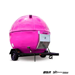 Carreta Kiosk Rosa