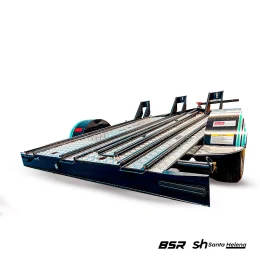 Carretinha de Transporte para 03 motos - SPEED Chapa Xadrez - 2,00 X 1,24