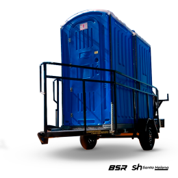 Carreta Para Transporte de Banheiro Qu�mico