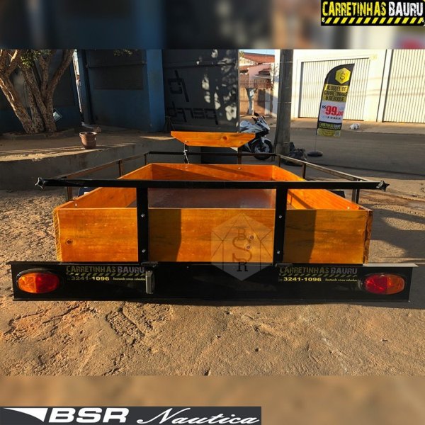 Carretinha Fazendinha Slim Economy 2,00 x 1,10 x 0,30