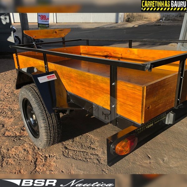 Carretinha Fazendinha Slim Economy 2,00 x 1,10 x 0,30