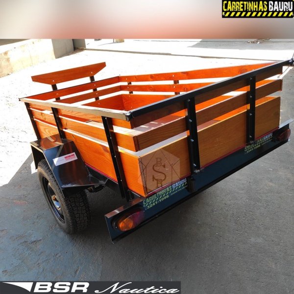 Carreta Reboque Fazend�o Carga Seca 1,50 x 2,50 x 0,40