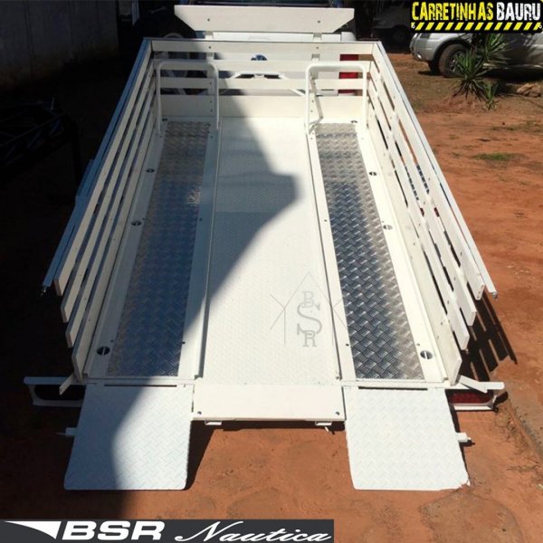 Carreta Reboque Fazendinha + Adaptação para Quadriciclo 2,20 x 1,50 x 0,40 Basculante