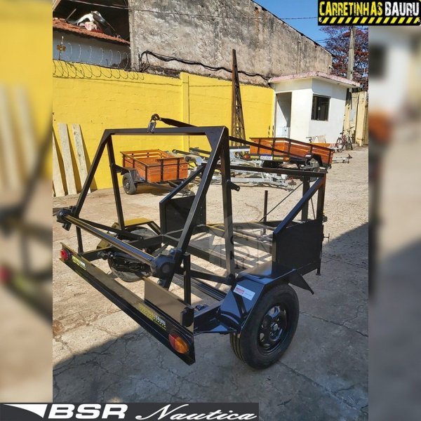 Carreta Reboque Fazendinha para Transporte de Bobinas