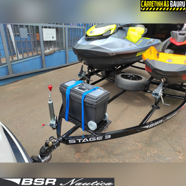Carreta Reboque para Transporte de 02 Jet Skis CUSTOM - 4,40 x 2,30 Mts