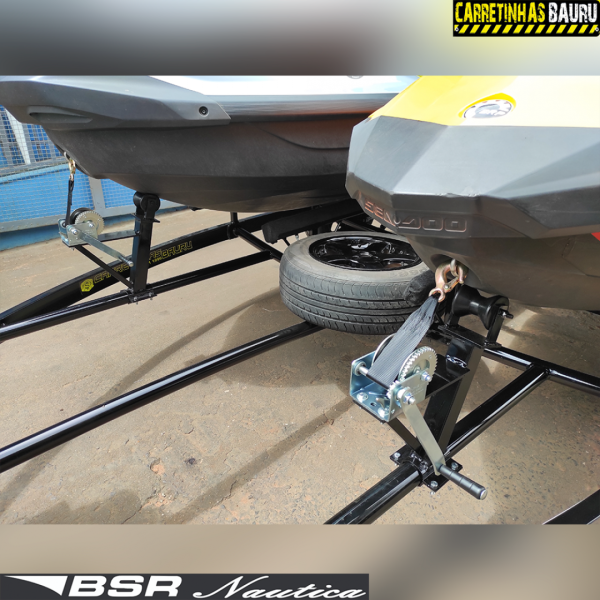 Carreta Reboque para Transporte de 02 Jet Skis CUSTOM - 4,40 x 2,30 Mts