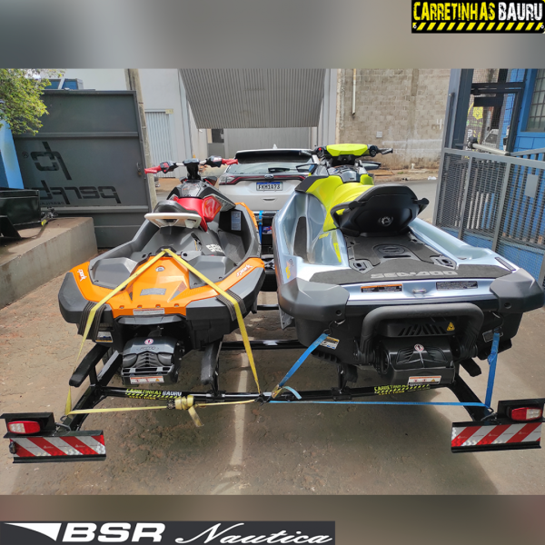 Carreta Reboque para Transporte de 02 Jet Skis CUSTOM - 4,40 x 2,30 Mts