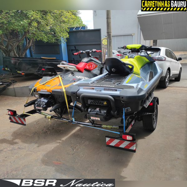 Carreta Reboque para Transporte de 02 Jet Skis CUSTOM - 4,40 x 2,30 Mts