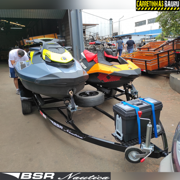 Carreta Reboque para Transporte de 02 Jet Skis CUSTOM - 4,40 x 2,30 Mts