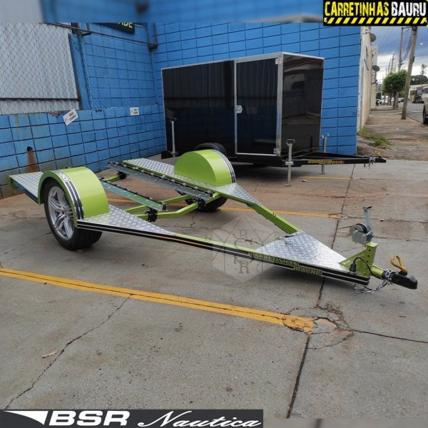Carretinha de Transporte para Jet Ski Prime SUPREME - Bra�o Reto 1,43 x 2,50 x 4,20 Mts