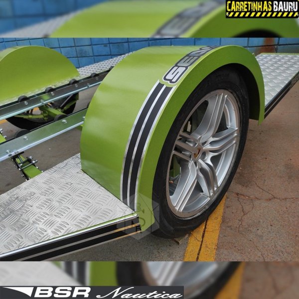 Carretinha de Transporte para Jet Ski Prime SUPREME - Bra�o Reto 1,43 x 2,50 x 4,20 Mts