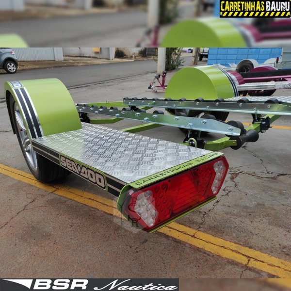 Carretinha de Transporte para Jet Ski Prime SUPREME - Bra�o Reto 1,43 x 2,50 x 4,20 Mts