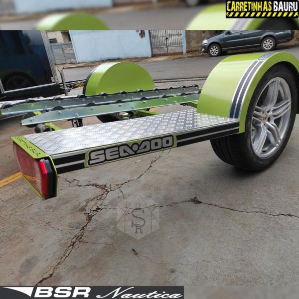 Carretinha de Transporte para Jet Ski Prime SUPREME - Bra�o Reto 1,43 x 2,50 x 4,20 Mts