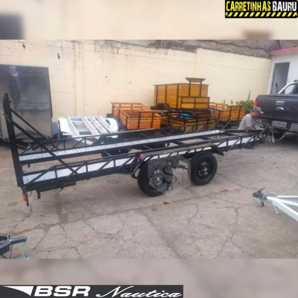 Carreta P/ Transp 1 Carro 3,40 x 2,10 Mts