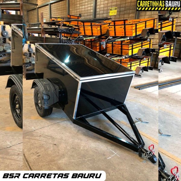 Carreta Reboque  Ba� Camping em ACM 1,70 x 1,10 x 0,60 Mts