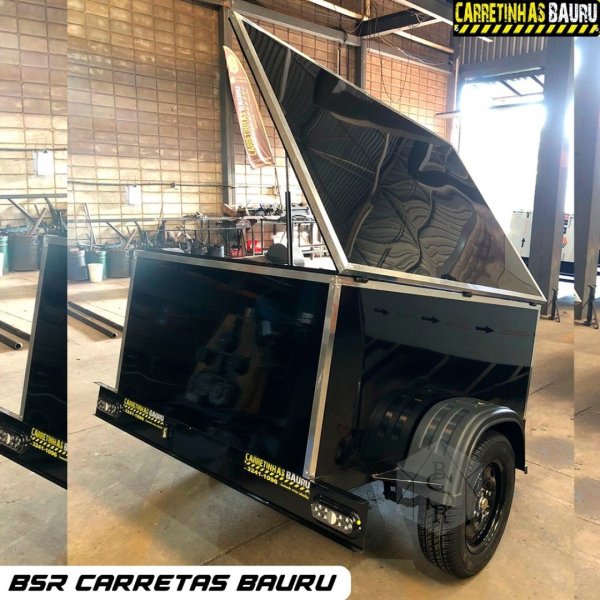 Carreta Reboque  Ba� Camping em ACM 1,70 x 1,10 x 0,60 Mts