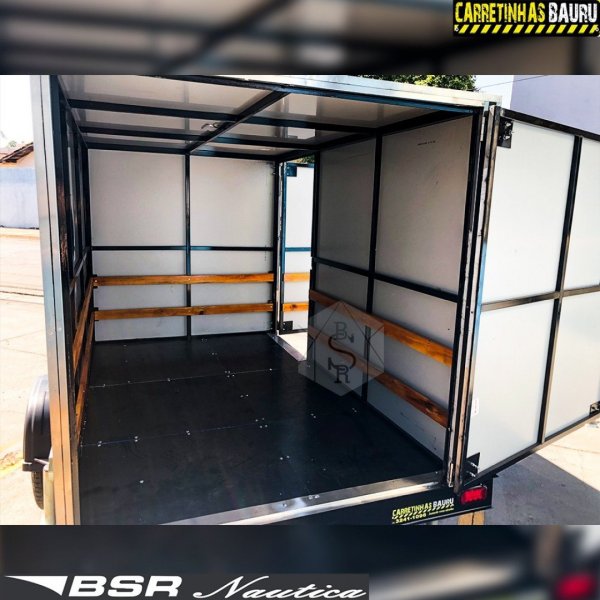 Carreta Reboque de Transporte Ba� Acm 2,50 x 1,50 x 1,50 Mts