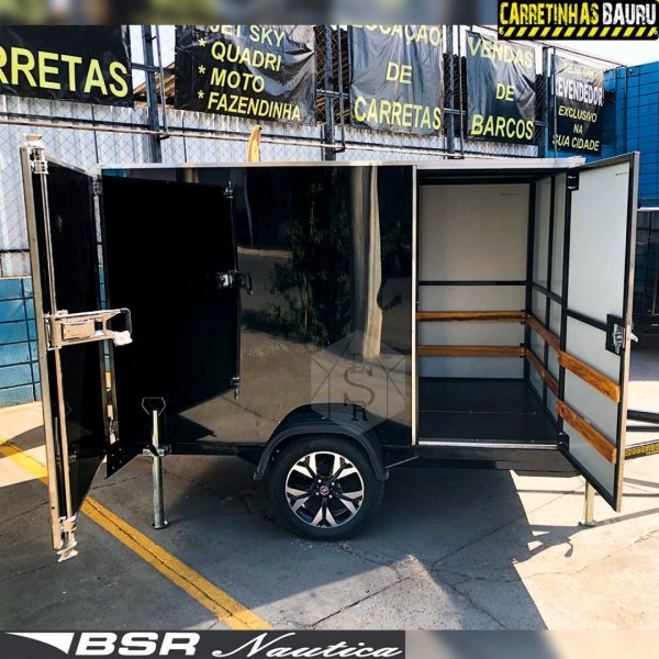 Carreta Reboque de Transporte Ba� Acm 2,50 x 1,50 x 1,50 Mts