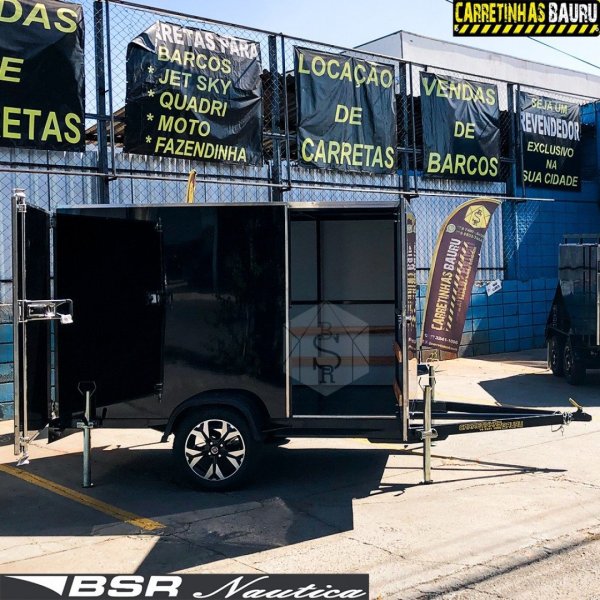 Carreta Reboque de Transporte Ba� Acm 2,50 x 1,50 x 1,50 Mts