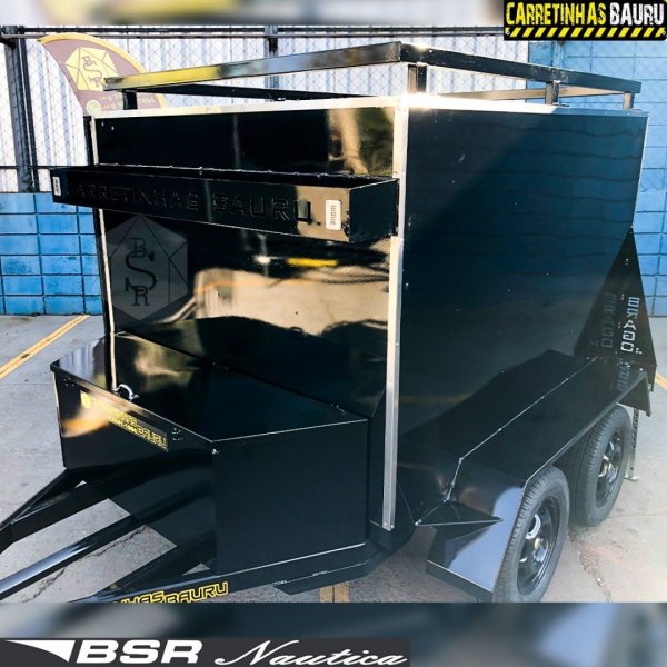 Carretinha de Transporte Ba� Dois Eixos Florestal Defender