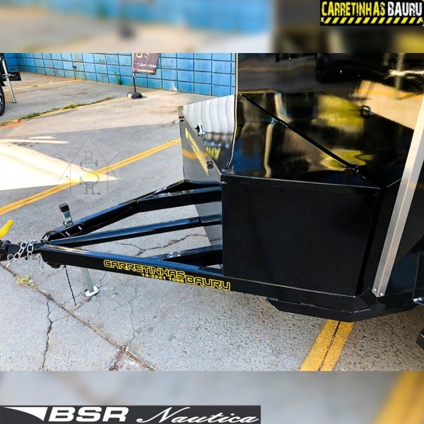 Carretinha de Transporte Ba� Dois Eixos Florestal Defender