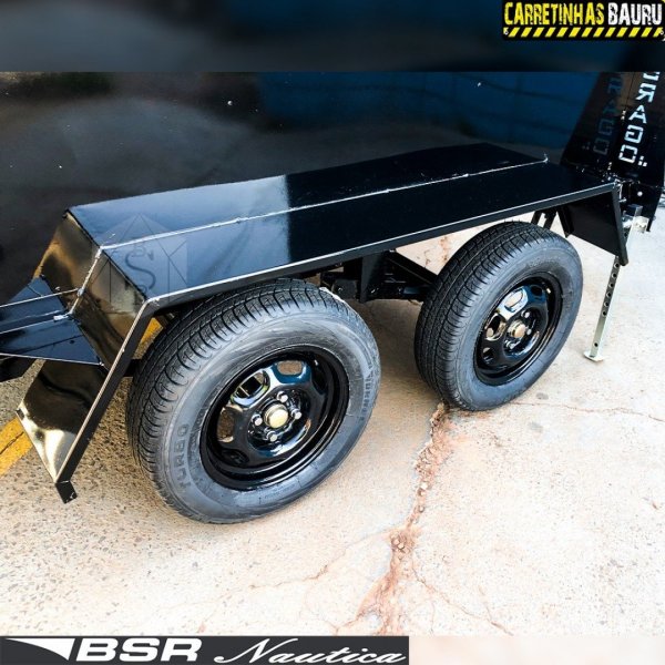 Carretinha de Transporte Ba� Dois Eixos Florestal Defender