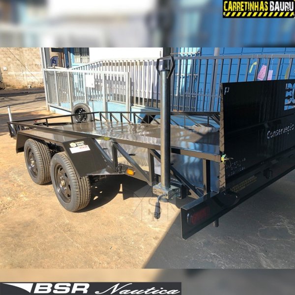 Carreta Giro Zero Basculante Dois Eixos 1,70 X 4,00