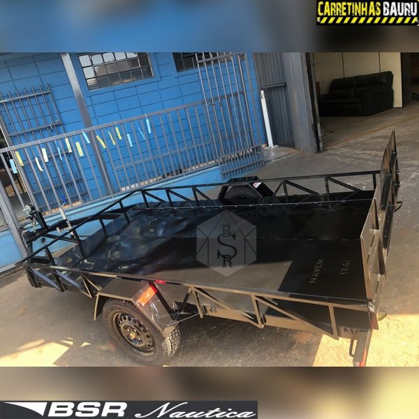 Carreta Reboque Basculante para Transporte de Cont�iner Fechada Robust