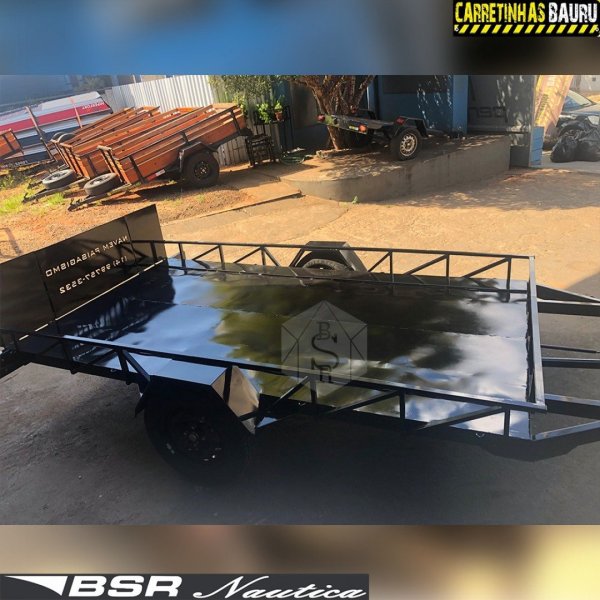 Carreta Reboque Basculante para Transporte de Cont�iner Fechada Robust