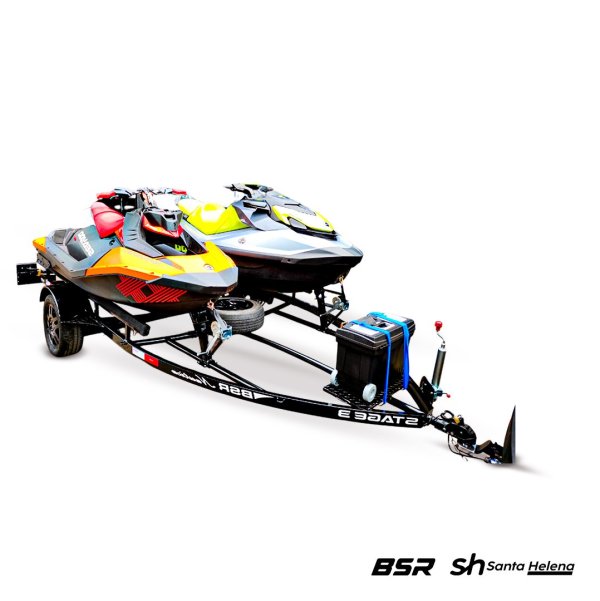 Carreta Reboque para Transporte de 02 Jet Skis CUSTOM - 4,40 x 2,30 Mts