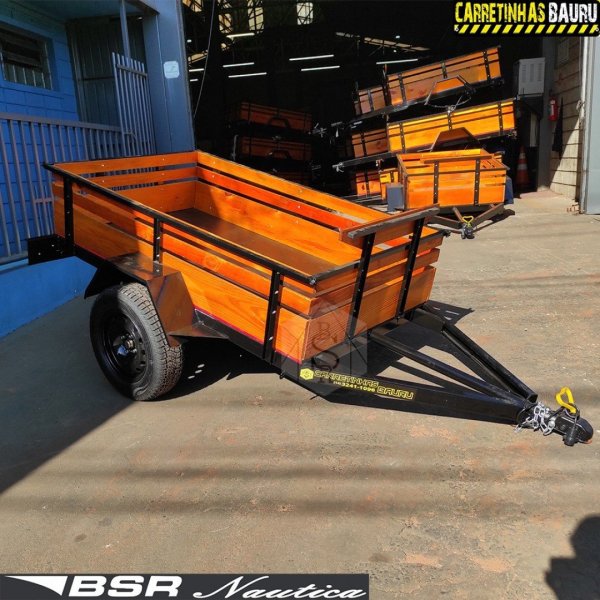 Carreta Reboque Fazendinha Carga Seca  1,50 x 1,10 x 0,40 (Sob Encomenda)