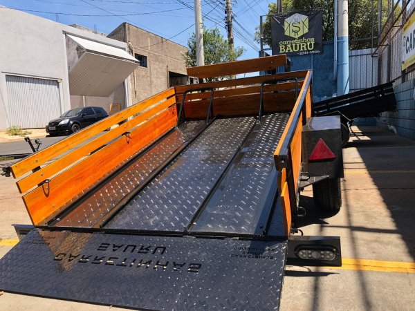 Carreta Reboque Fazendinha com Adapta��o para Quadriciclo 2,20 X 1,50 X 0,40