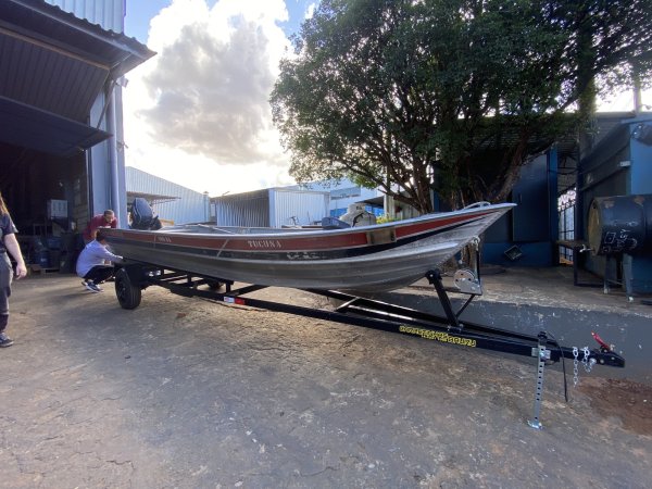Carreta Reboque de Transporte para Barco Ed. 6,00 x 1,10 Mts