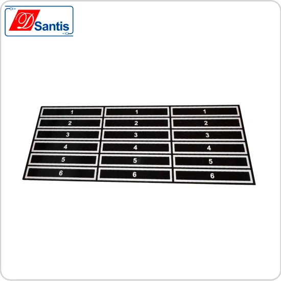 PLACA NUMERICA DE AL. 1 A 6 GRANDE