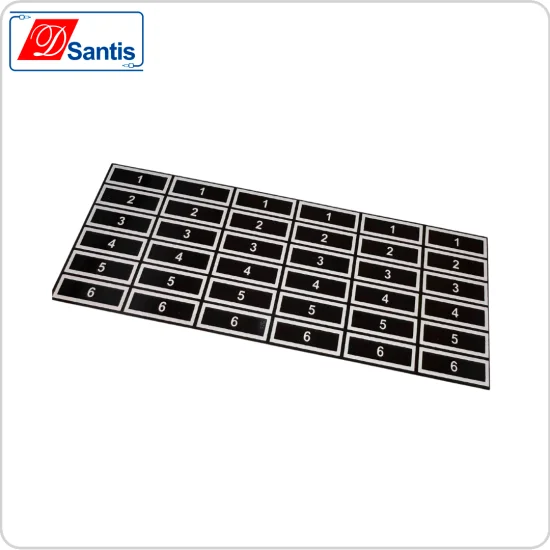 PLACA NUMERICA DE AL. 1 A 6 MEDIA