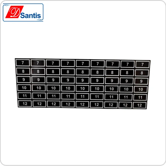 PLACA NUMERICA DE AL. 7 A 12 PEQUENA