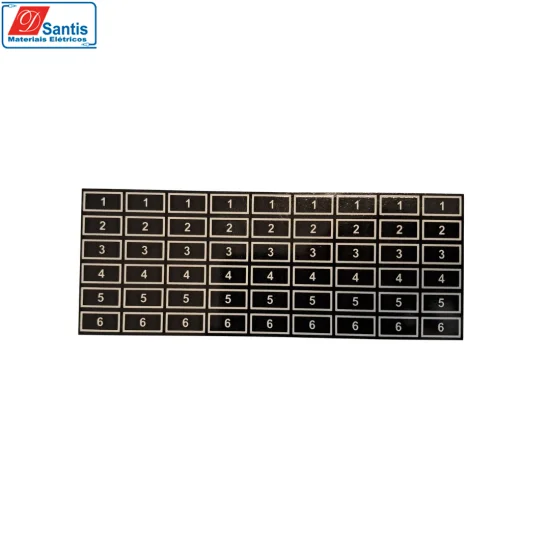 PLACA NUMERICA DE AL. 1 A 6 PEQUENA