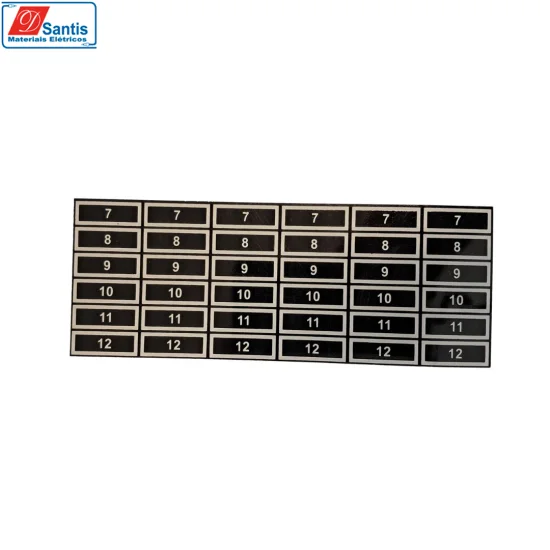 PLACA NUMERICA DE AL. 7 A 12 MEDIA