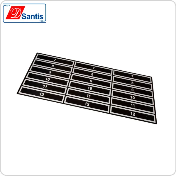 PLACA NUMERICA DE AL. 7 A 12 GRANDE