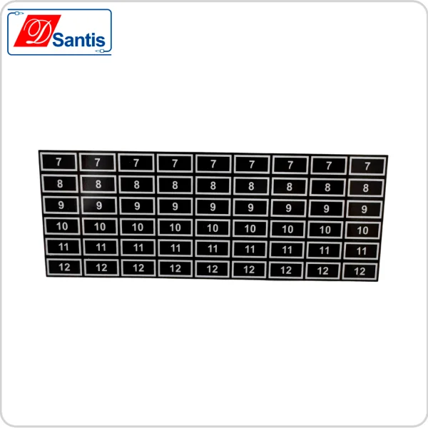 PLACA NUMERICA DE AL. 7 A 12 PEQUENA