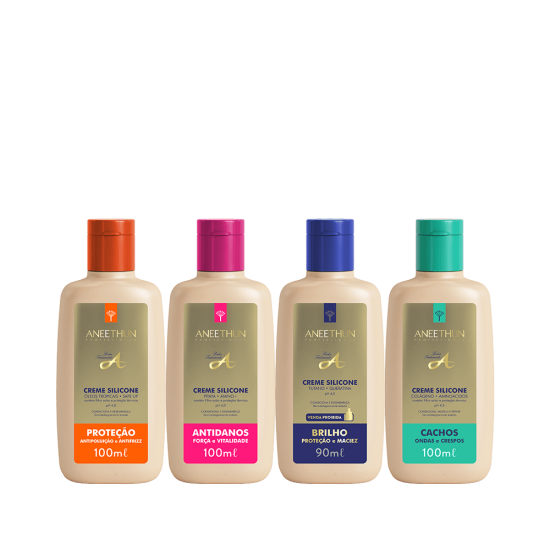 Kit Cremes Silicone Linha Completa 100mL