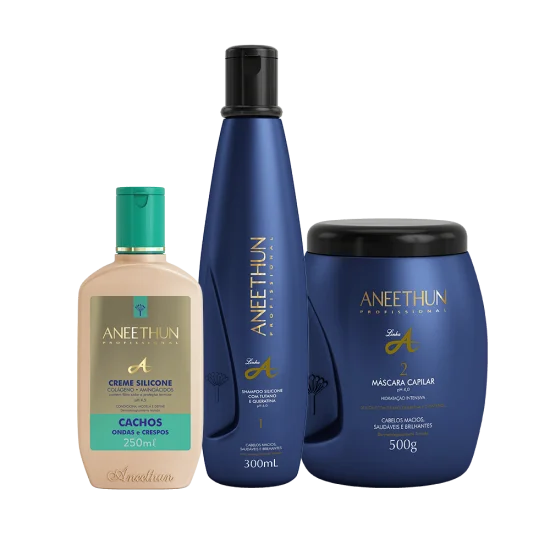 Kit Linha A Creme Silicone Cachos