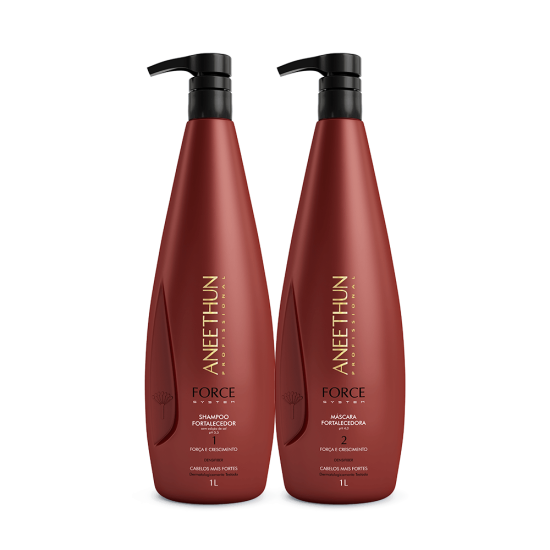 Kit Shampoo e M�scara (1L) Force System