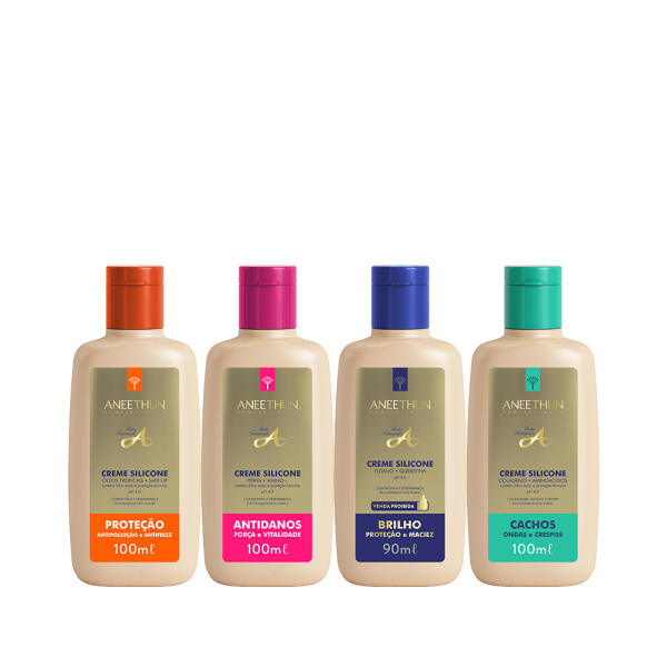 Kit Cremes Silicone Linha Completa 100mL